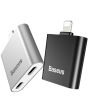 iShopping - Baseus 2-in-1 Dual Interface 8 Pin Cable Adapter For iPhone (L39)