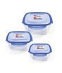 iShopping - Easy Shop Locking Food Storage Box Blue - Pack Of 3 (1191)