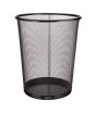 iShopping - Easy Shop Black Net Metal Waste Paper Basket - Large