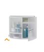 iShopping - Easy Shop Bathroom Cabinet Plastic Washroom Storage