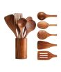iShopping - Easy Shop Wooden Sppon Set for Cooking - Set of 6PC