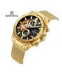 iShopping - Naviforce Novicius Chronograph Edition Watch For Men Golden (NF-8027-2)