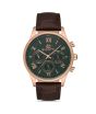 iShopping - Bigotti Leather Men's Watch Brown (BG.1.10306-5)