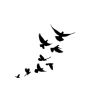 iShopping - G-Mart Fly Birds Temporary Tattoo Sticker 