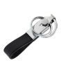 iShopping - G-Mart Double Ring Leather Metal Key Chain