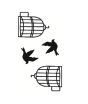 iShopping - G-Mart Bird Cage Temporary Tattoo Sticker