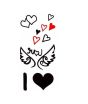 iShopping - G-Mart Angel Wings Love Temporary Tattoo Sticker