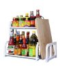 iShopping - G-Mart Multifunctional Double Layer Knife Storage Shelf
