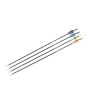 iShopping - Musen 5mm Recreational Fiberglass Sleeve Tip Archery Arrows (MSBJ-7001) - 29" Spine 700-Yellow & White-12 Pcs