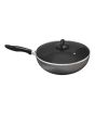 iShopping - Cambridge Non Stick Long Handle Wok With Glass Lid 24 Cm (NWT824L)