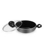iShopping - Cambridge Non Stick Wok Two Side Handles With Glass Lid 24 Cm (NWT824)