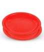 iShopping - Appollo Saga Plate Large (Pack Of 2) -Red