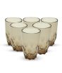 iShopping - Appollo Party Acrylic Glass M-11 (Pack Of 6)-Amber Yellow