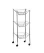 iShopping - Premier Home 3 Tier Trolley Storage Cart Silver (509723)