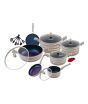 iShopping - Domestic Non Stick Stylish Cookware Set Beige - 21 Pieces (0080)