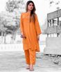 iShopping - Vcare Natural 2 Pieces Casual Suit For Women Orange-Medium