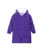 iShopping - HnH Marketing Sleeve Panel Quilted Zipper Hoodie For Women Purple-6-8 Year