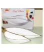 iShopping - Easy Shop 2 Partition Leaf Style Serving Tray Golden