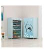 iShopping - Easy Shop 5 Layer Rexzin Shoe Rack Blue