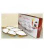 iShopping - Easy Shop 5 Partition Leaf Serving Tray Golden