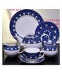 iShopping - Easy Shop Bone China Tea Set - 24Pcs Dark Blue