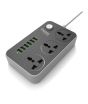 iShopping - Faster 3 Power Socket and 6 USB Auto Max 3.4A (FUS-630)