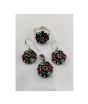 iShopping - Gilgit Bazaar Multi Stone Silver Set (11)