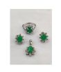 iShopping - Gilgit Bazaar Emerald Stone Silver Set (24)