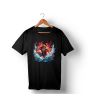 iShopping - Genteez New Luffy Digital Printed T Shirt For Men-Black-Large