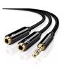 iShopping - Ugreen 3.5mm Audio Jack Headset Splitter - Black (AMT-9041)