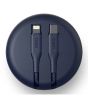 iShopping - Uniq Halo USB-C to Lightning Smart Cable Organiser Blue