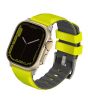 iShopping - Uniq Linus Airosoft Silicone Strap For Apple Watch Series 1-8 Lime Green 