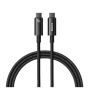 iShopping - Baseus Tungsten Gold 240W Type C To Type C Fast Charging Data Cable 3M Black
