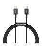 iShopping - Baseus Crystal Shine Series 20W Type-C To iPhone PD Fast Charging Data Cable 1.2M Black