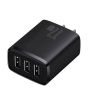 iShopping - Baseus 17W Compact Charger 3USB CN Black