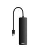 iShopping - Baseus UltraJoy Series 4-Port USB A To USB 3.0 15cm HUB Lite Cluster Black