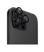 iShopping - Uniq Optix Aluminium Camera Lens Protector For iPhone 16 Pro and 16 Pro Max Black