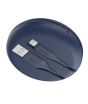 iShopping - Uniq Halo USB-A To Lightning Cable With Smart Cable Organiser - Marine Blue