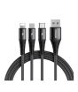 iShopping - Joyroom 3In1 Charging Data Cable 1.2m Black (S-1230G4)