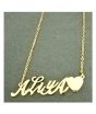 iShopping - King Aliya Name Gold Platted Necklace