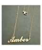 iShopping - King Amber Name Gold Platted Necklace