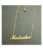 iShopping - King Malaika Name Gold Platted Necklace