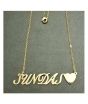 iShopping - King Sundas Name Gold Platted Necklace