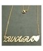 iShopping - King Zunaira Name Gold Platted Necklace