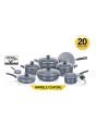 iShopping - Kitchen King Non Stick Cookware Gift Set - 20 Pieces