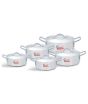 iShopping - Klassic Metal Finish Fish Pots - 10 Pieces