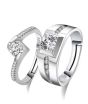 iShopping - Luxurify Copper Cubic Zircon Couple Rings