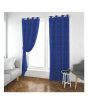 iShopping - Maguari Lining Jacquard Curtains 2 Pcs Royal Blue