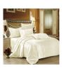 iShopping - Maguari Silk Satin Spread Double Bed Sheet Off White