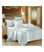 iShopping - Maguari Silk Satin Spread Double Bed Sheet Sky Blue